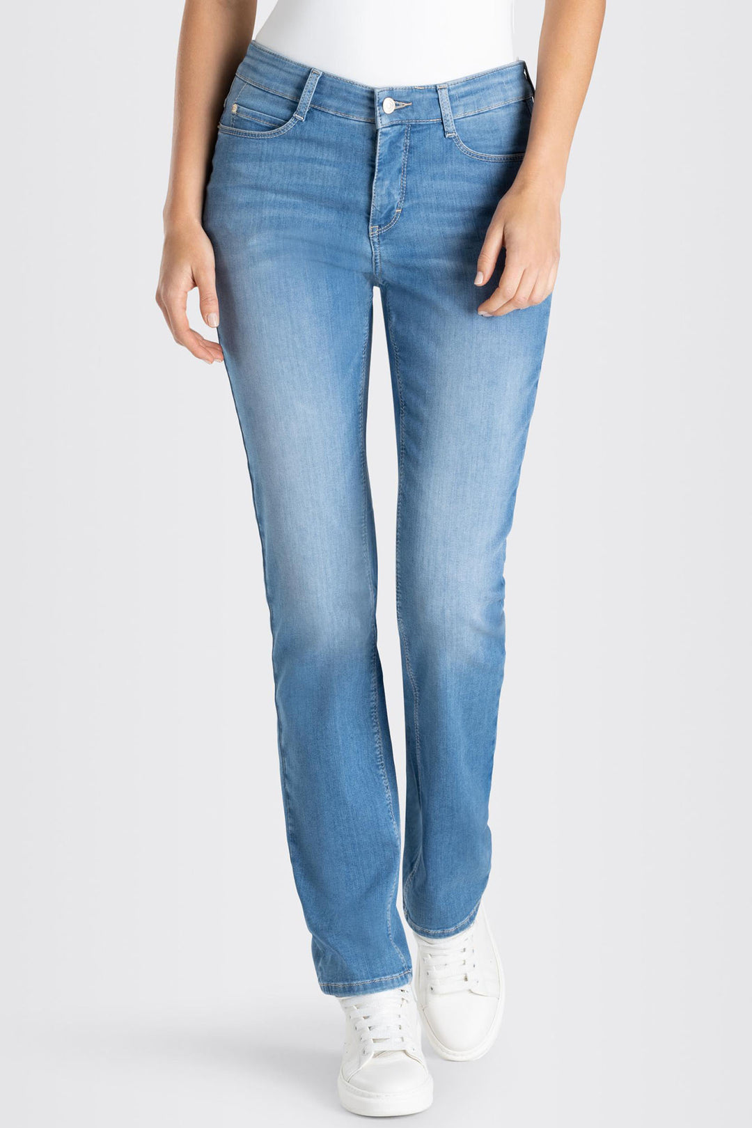 Mac 5401-90-0351L D289 Dream Simple Blue Washed Wonder Light Denim Jeans - Shirley Allum Boutique