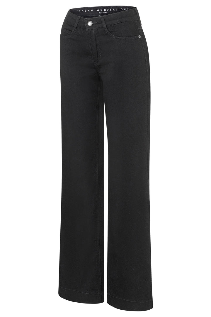 Mac 5441-90-0351 Black Dream Wonder Light Denim Wide Jeans D999