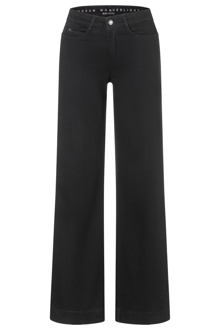 Mac 5441-90-0351 Black Dream Wonder Light Denim Wide Jeans D999