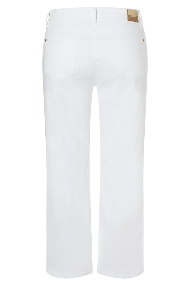 Mac 5984-9B-0391L D010 White Lightweight Denim Culotte Jeans