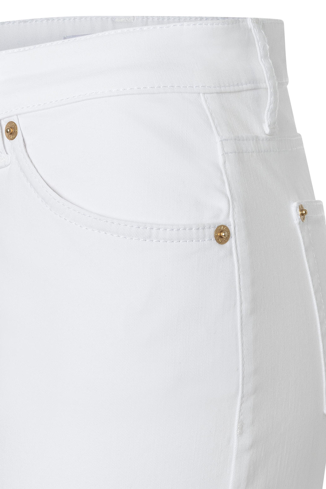 Mac 5984-9B-0391L D010 White Lightweight Denim Culotte Jeans