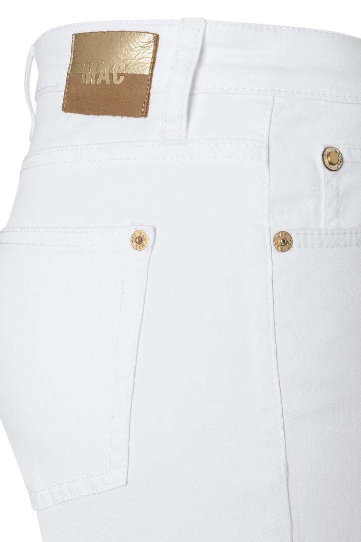 Mac 5984-9B-0391L D010 White Lightweight Denim Culotte Jeans