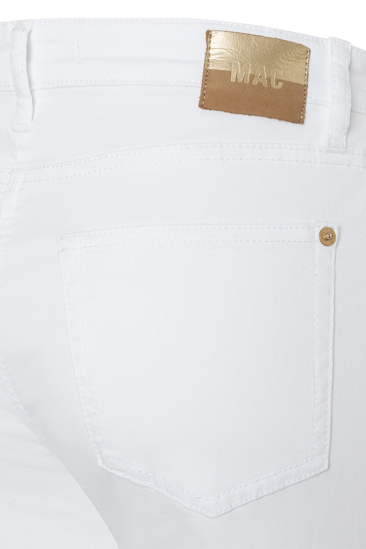 Mac 5984-9B-0391L D010 White Lightweight Denim Culotte Jeans