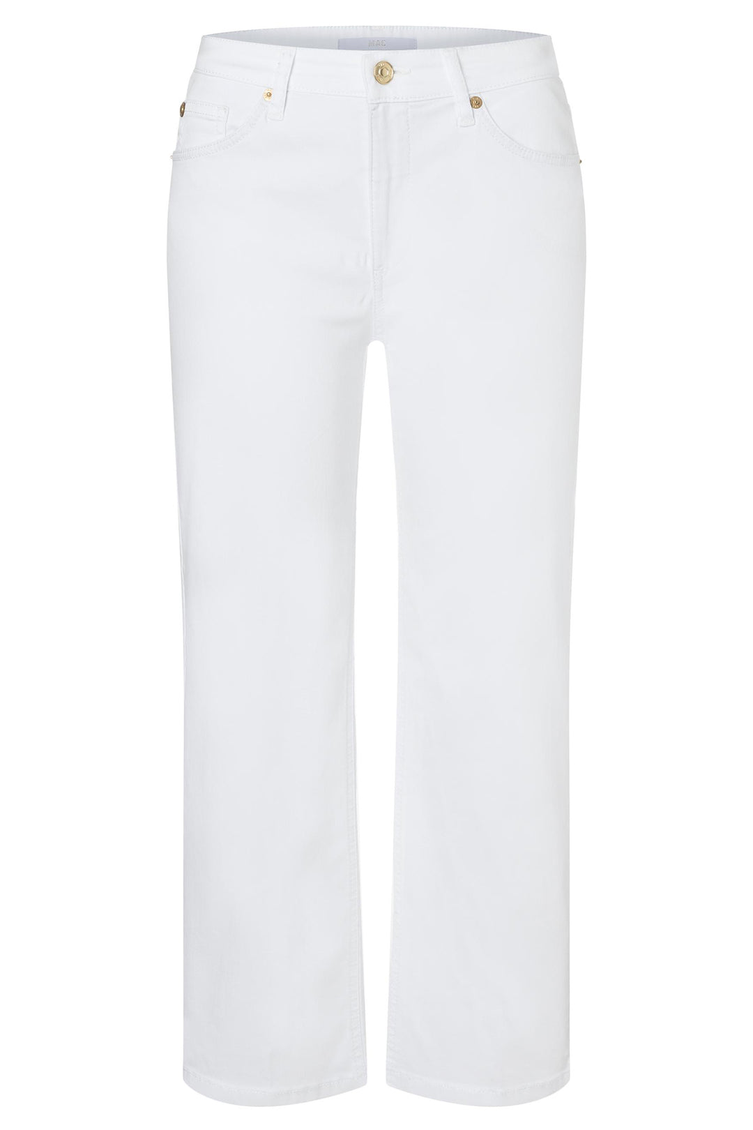 Mac 5984-9B-0391L D010 White Lightweight Denim Culotte Jeans