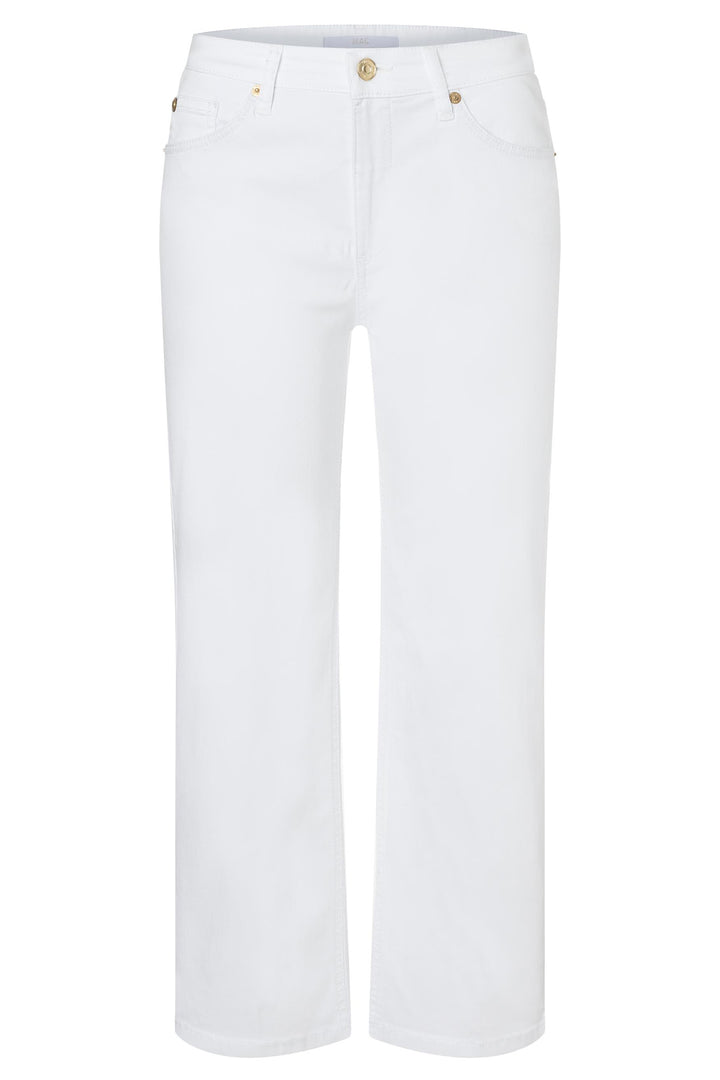 Mac 5984-9B-0391L D010 White Lightweight Denim Culotte Jeans