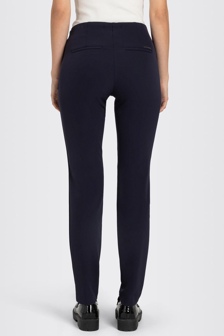 Mac Anna 5293-00-0128L 198 Dark Blue Bistretch Pull-On Trousers
