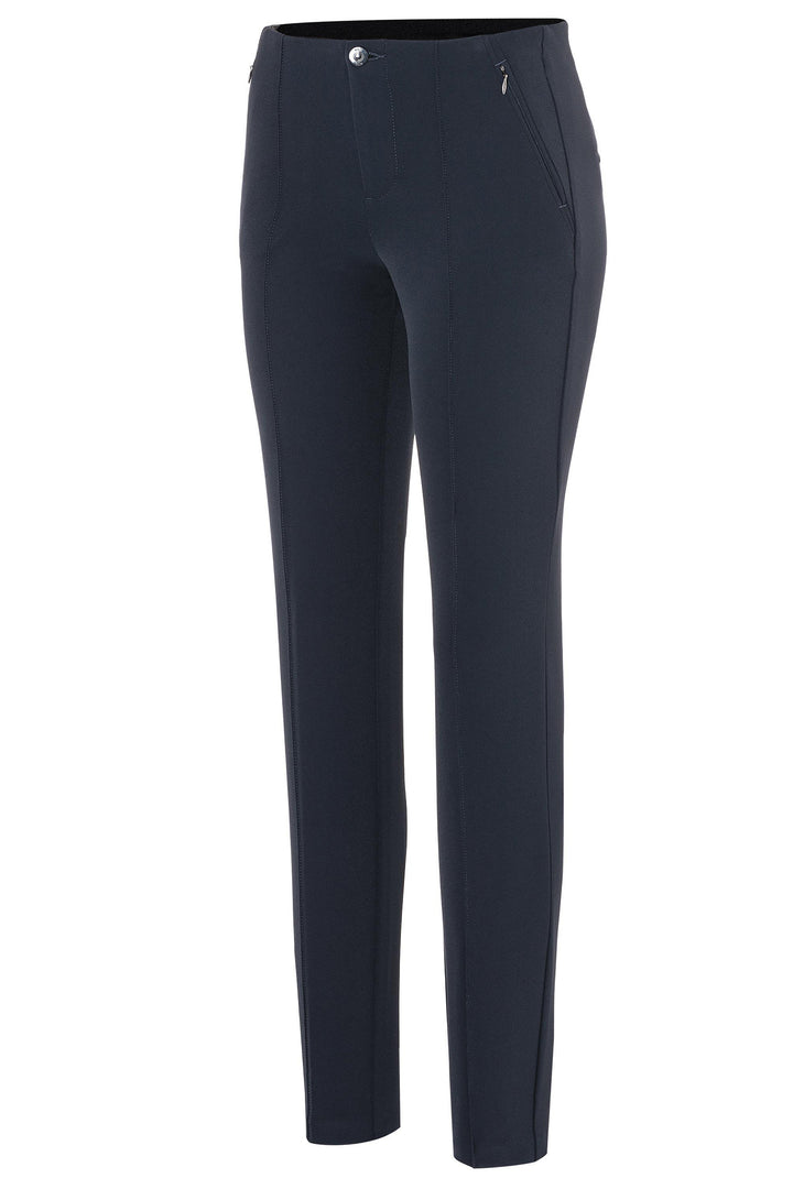 Mac Anna 5293-00-0128L 198 Dark Blue Bistretch Pull-On Trousers