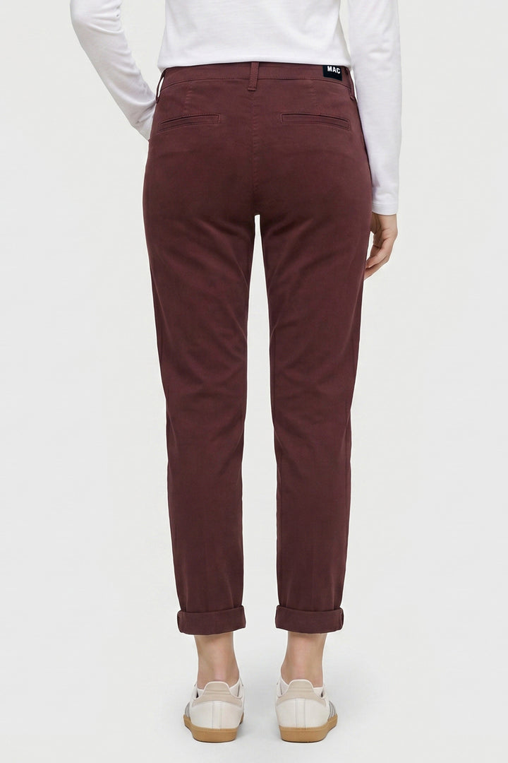 Mac Chino Smoky Purple Premium Winter Cotton Trousers 3075-00-0431 779R, back view