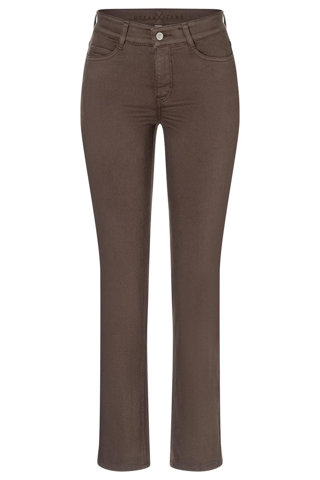 Brown jeans on a white background