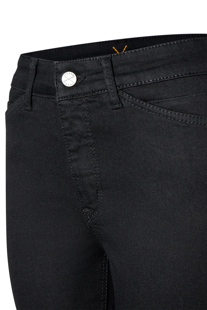 Mac Dream Chic Black-Black Denim Jeans 29L 5471-91-0355L, waistband and button detail