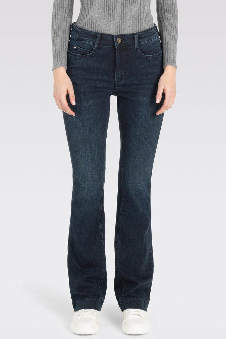Mac Jeans Dream Boot Authentic Midnight Blue Wash Mega Flex 5429-90-0358L D858 - Shirley Allum Boutique