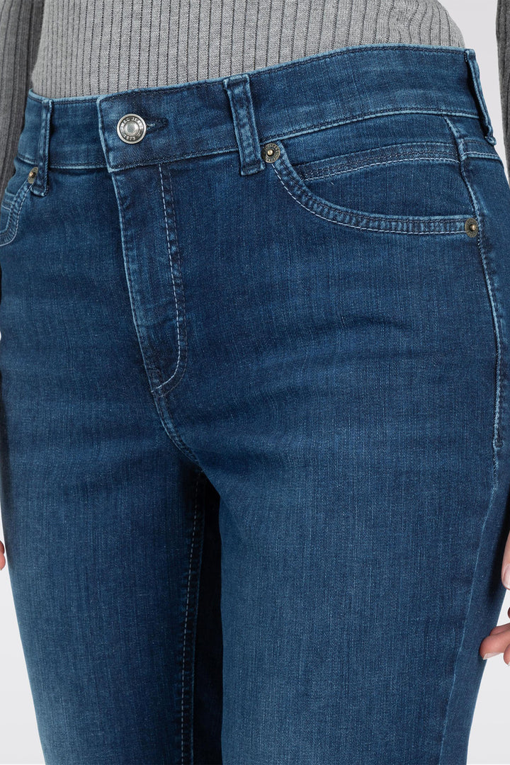 Mac Jeans Melanie Rock Glam Basic Mid Blue Ocean Perfect Fit Denim 5040-9F-0380 D667 - Shirley Allum Boutique