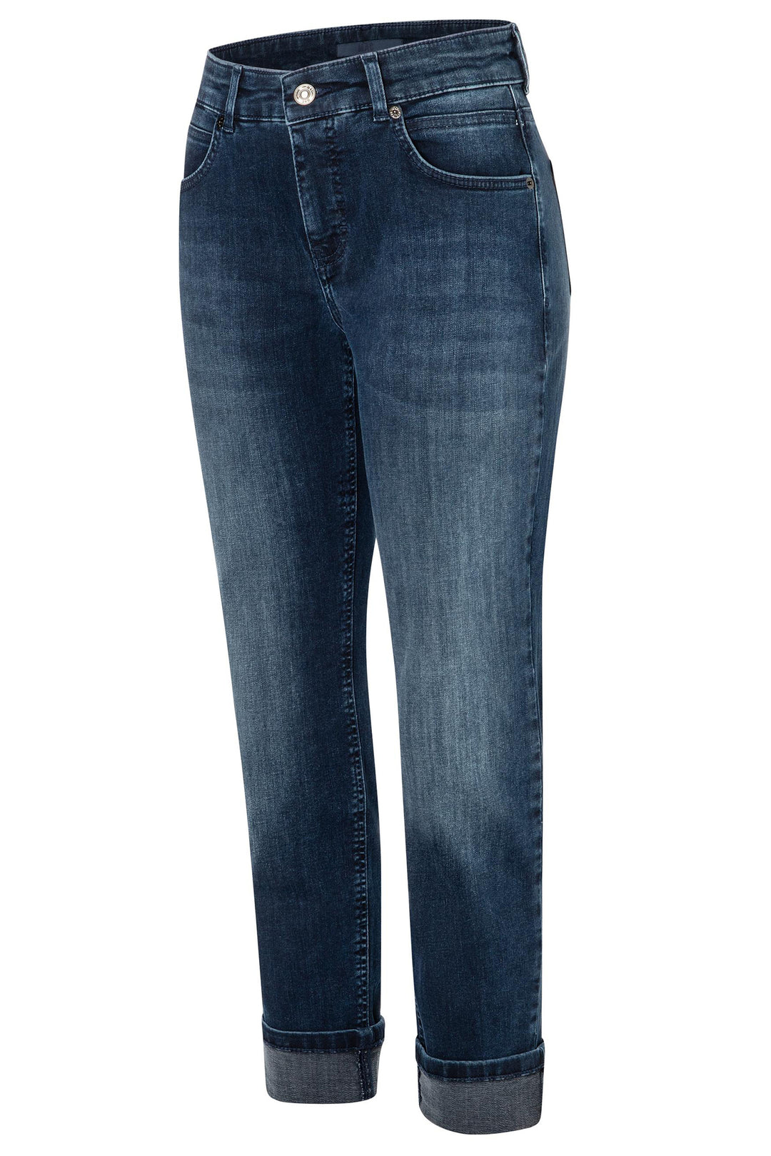 Mac Sue Relax 5714-90-0387L D886 Blue Midnight Wash Jeans Authentic Stretch Denim