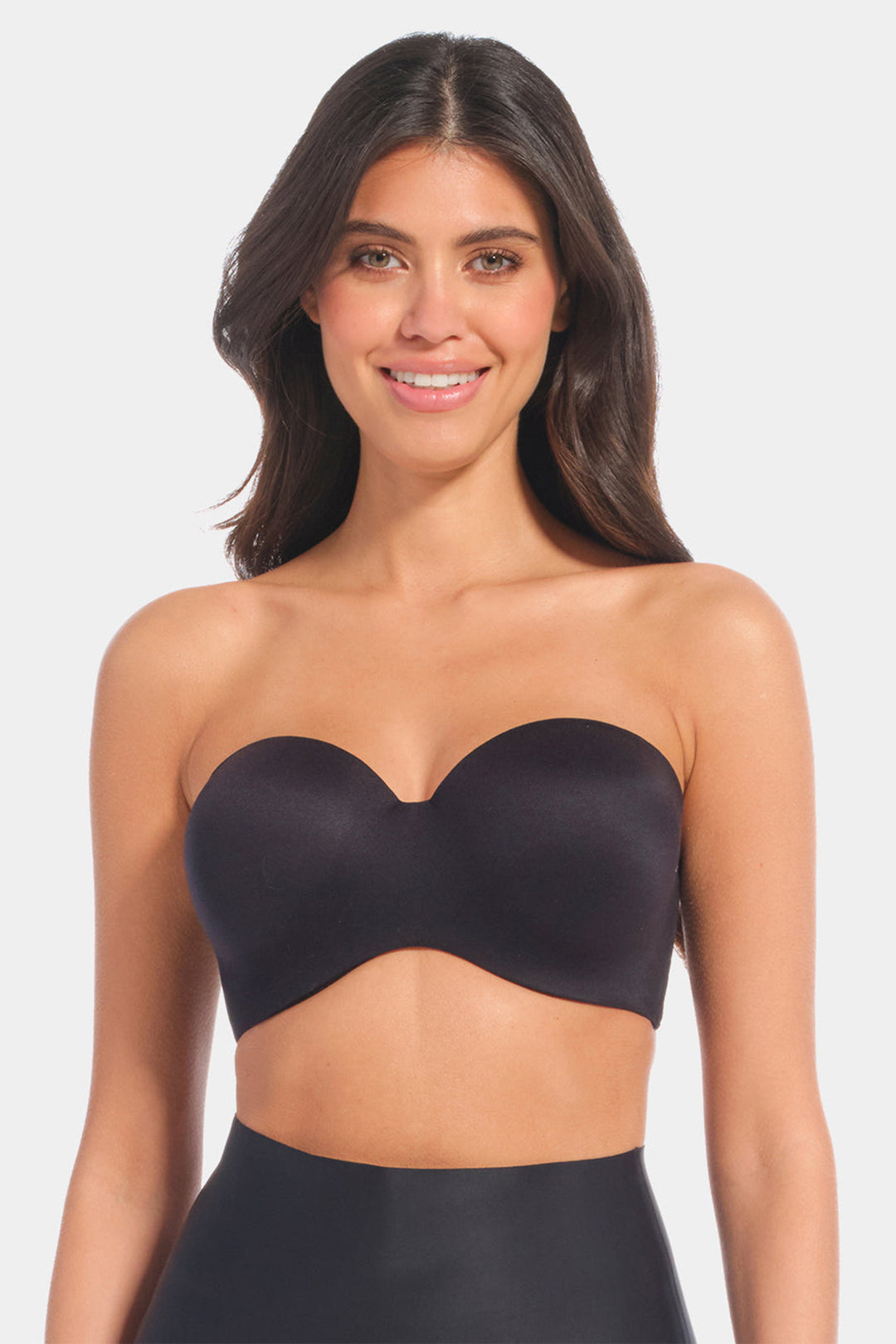 Magic Bodyfashion 50SB 100 Black Luxury Strapless Bra, front view