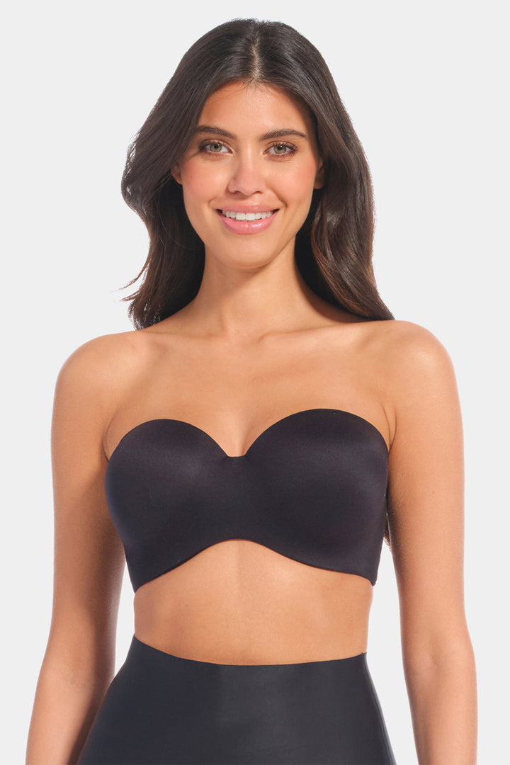 Magic Bodyfashion 50SB 100 Black Luxury Strapless Bra, front view