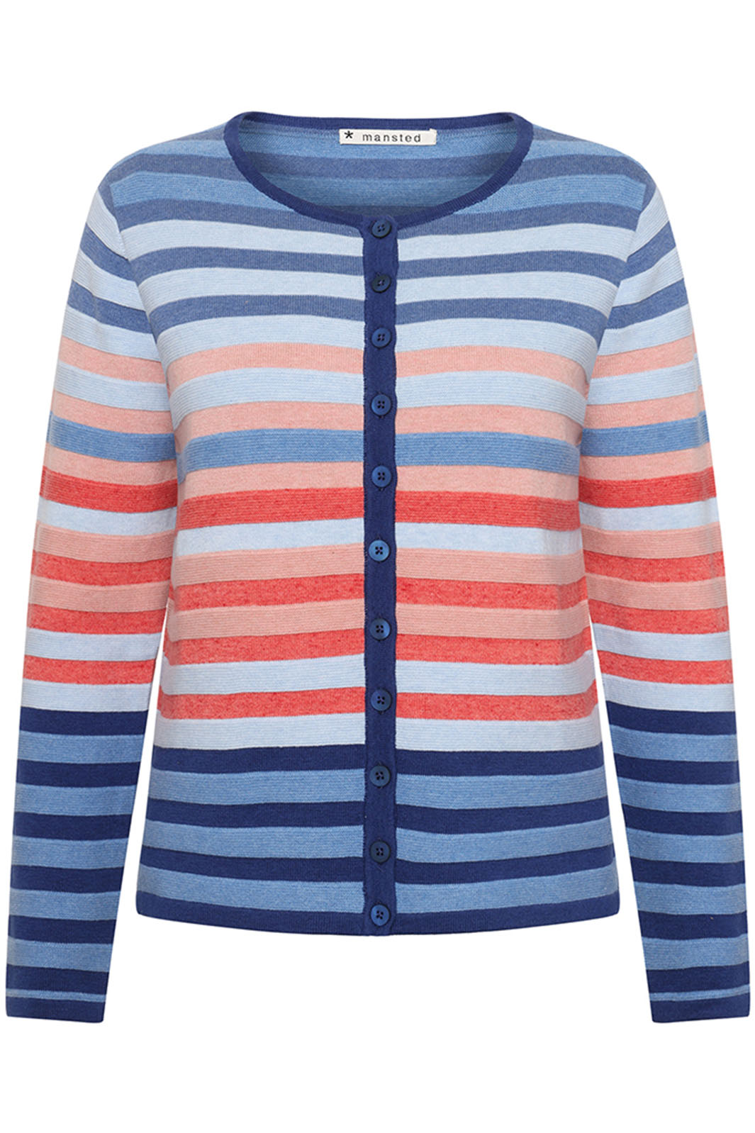 Mansted Frail Midnight Navy Blue Stripe Cardigan - Shirley Allum Boutique