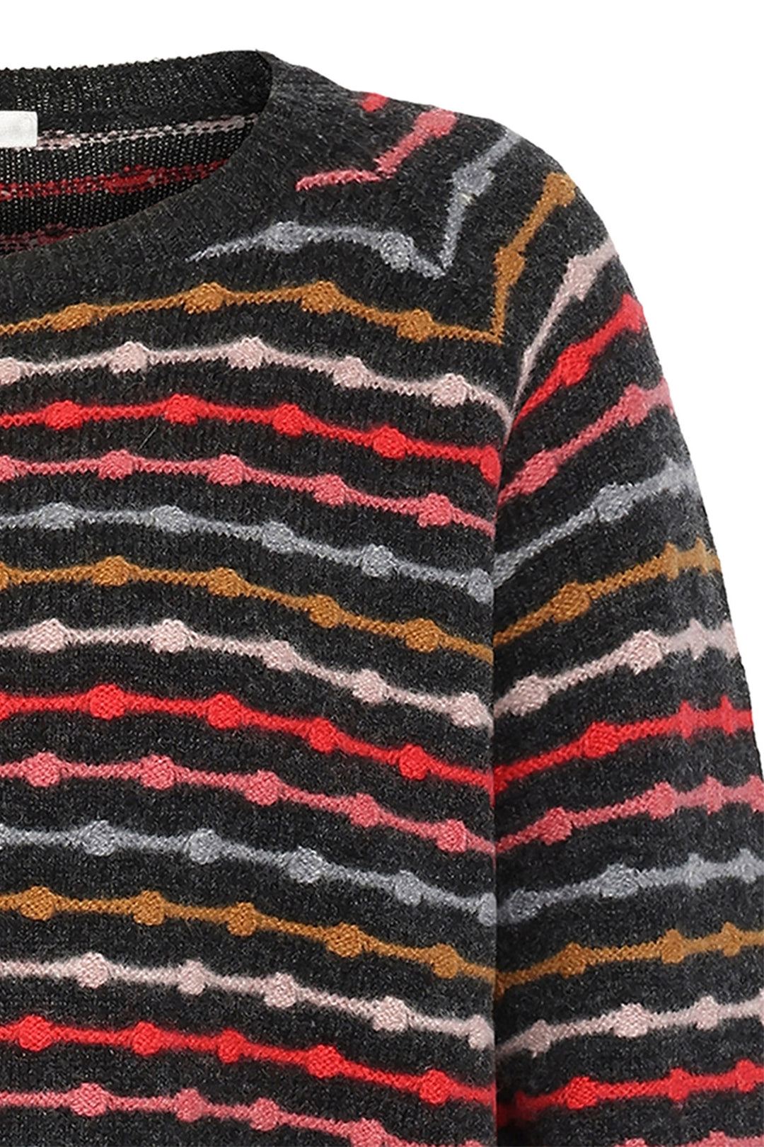 Mansted Jumper Cillie Charcoal Grey Multicolour Stripe - Shirley Allum Boutique