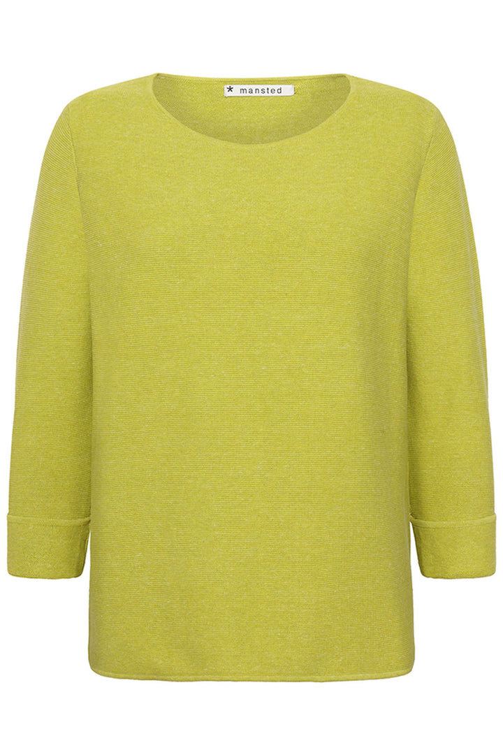 Mansted Moriko Light Olive Round Neck Jumper - Shirley Allum Boutique