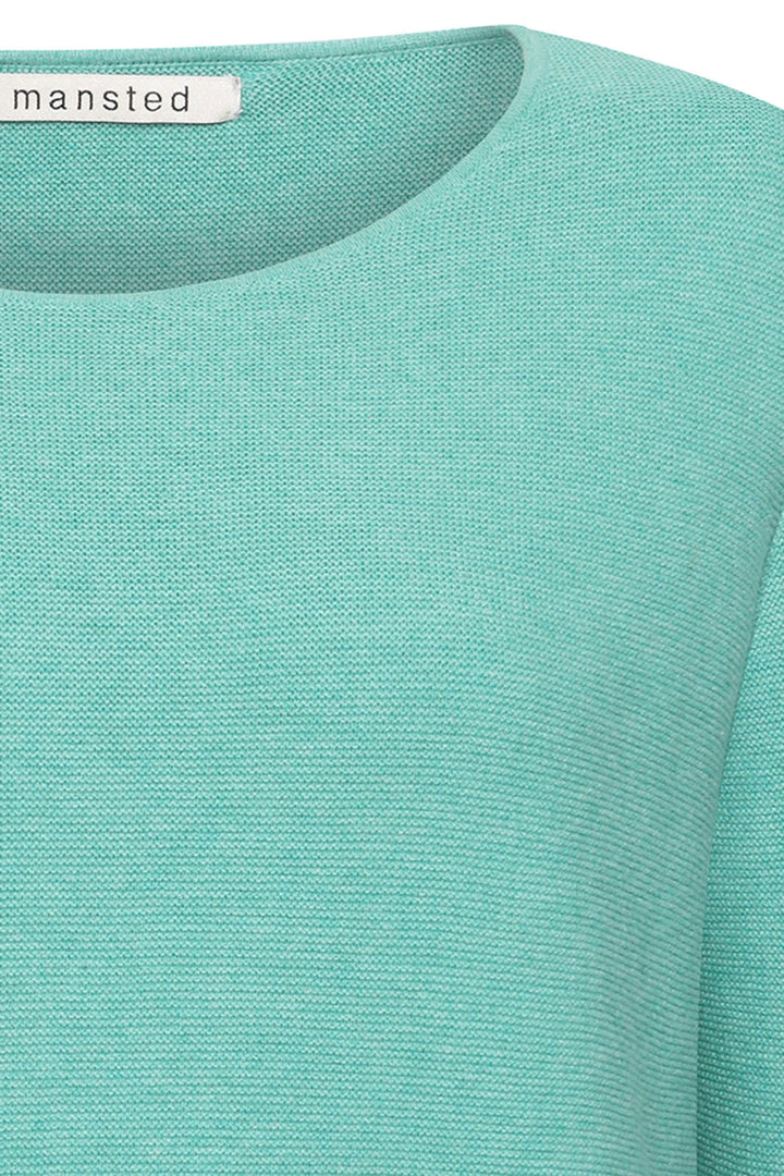 Mansted Moriko Sea Blue Round Neck Jumper - Shirley Allum Boutique