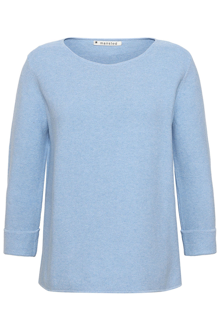 Mansted Moriko Sky Blue Round Neck Jumper - Shirley Allum Boutique