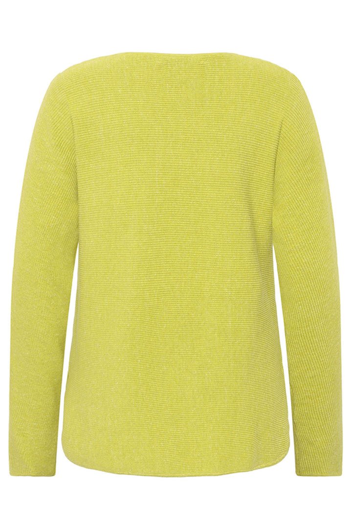 Mansted Nectar Light Olive Green Round Neck Jumper - Shirley Allum Boutique