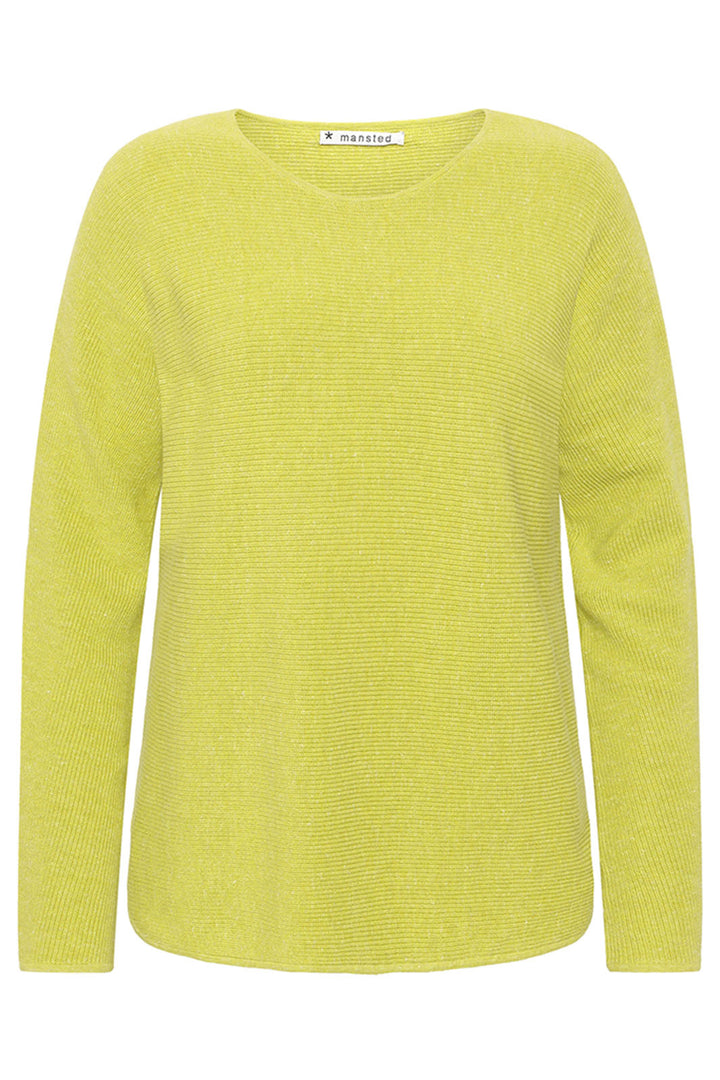 Mansted Nectar Light Olive Green Round Neck Jumper - Shirley Allum Boutique