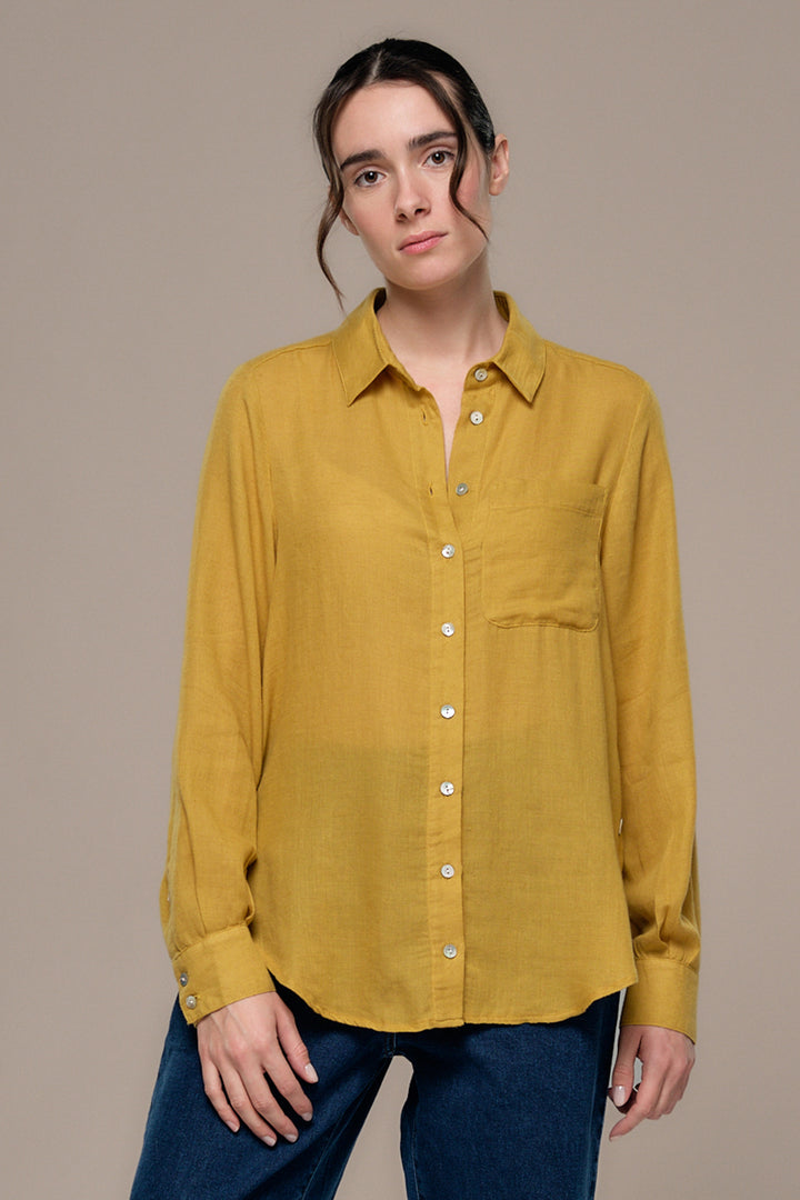 Mat de Misaine Anis Yellow Blouse CUBA-25269, front view