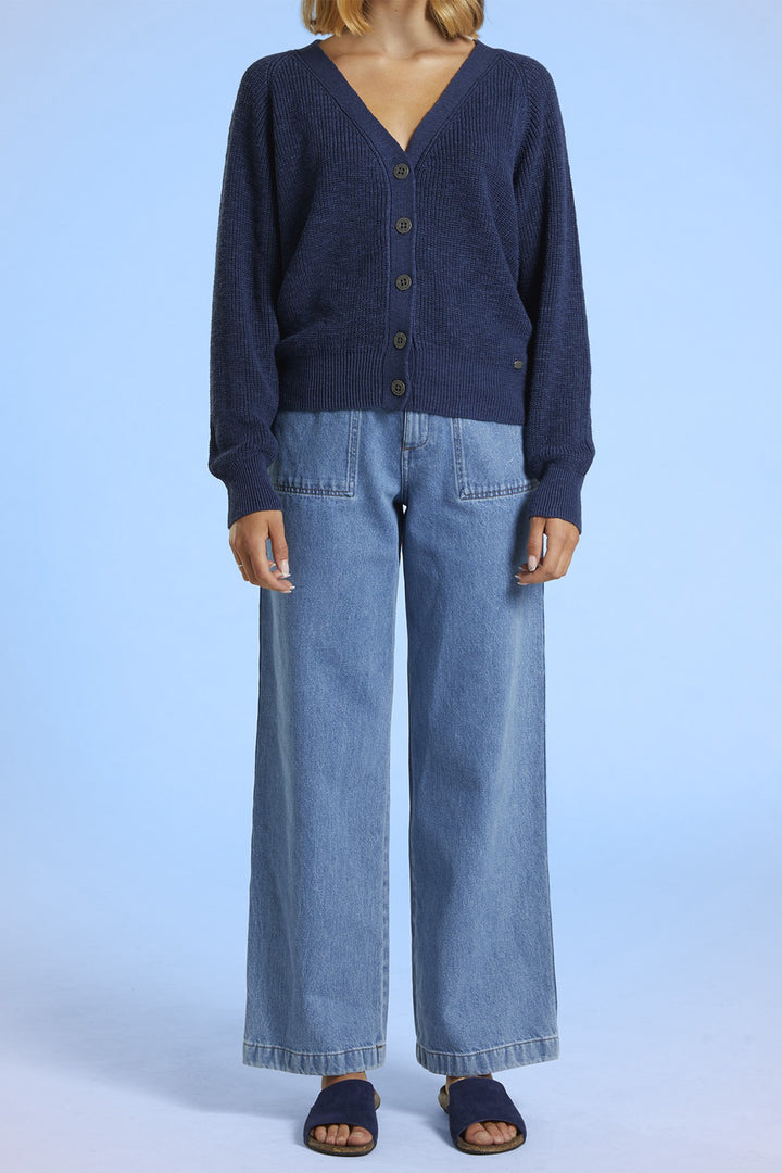 Mat De Misaine Cardigan Indigo Navy Taulu Card-564 U26 - Shirley Allum Boutique