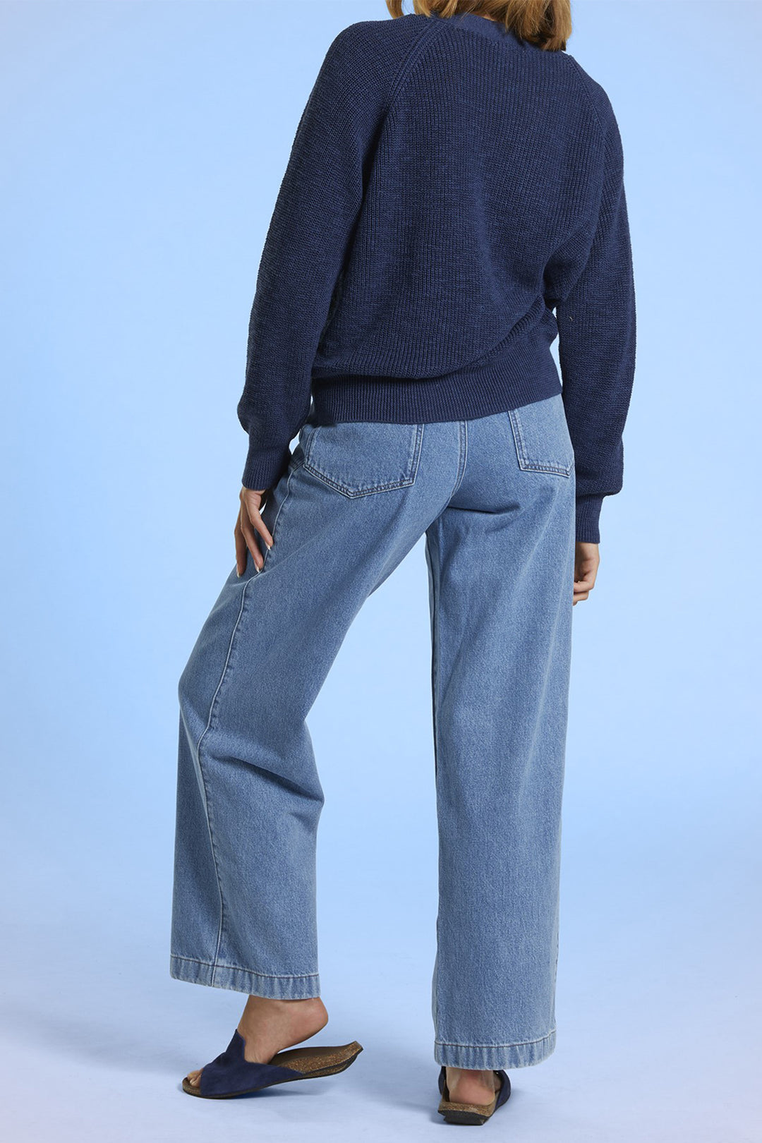 Mat De Misaine Cardigan Indigo Navy Taulu Card-564 U26 - Shirley Allum Boutique