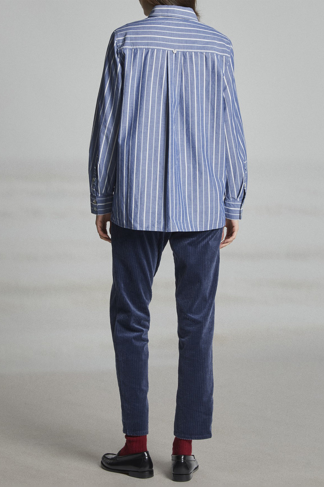 Mat de Misaine Cordova Raye Limbe Blue Shirt 25H-CORDOVA-3632 R208 - Shirley Allum Boutique