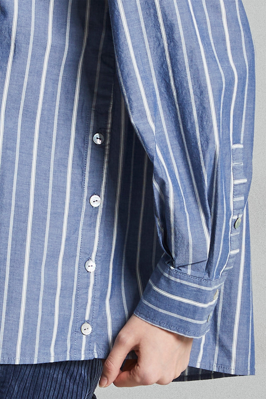 Mat de Misaine Cordova Raye Limbe Blue Shirt 25H-CORDOVA-3632 R208 - Shirley Allum Boutique