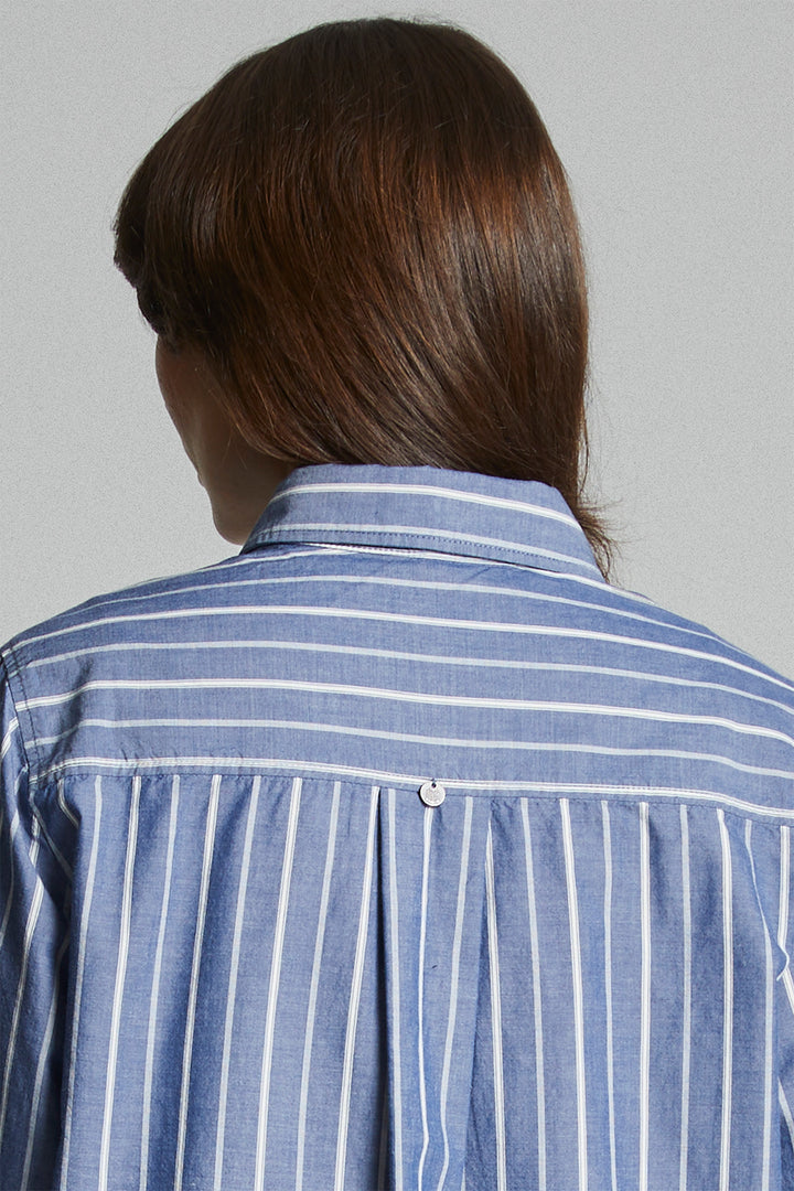 Mat de Misaine Cordova Raye Limbe Blue Shirt 25H-CORDOVA-3632 R208 - Shirley Allum Boutique