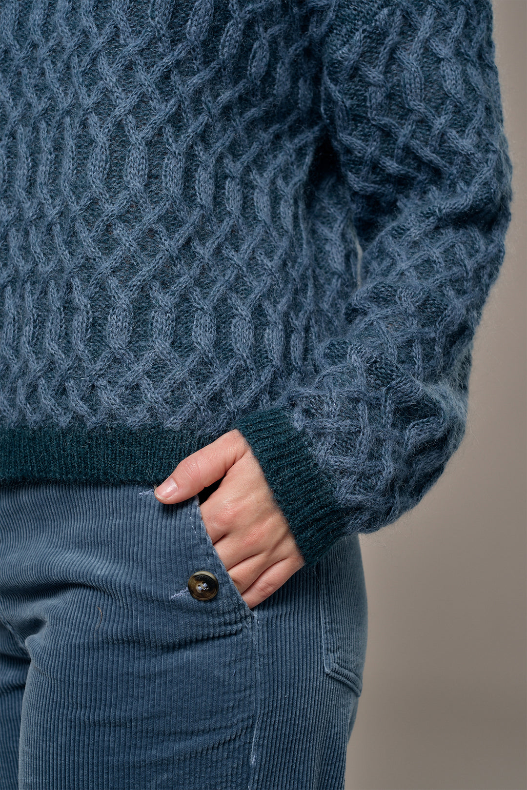Mat de Misaine Cypres Abysse Blue Jumper TURKA-545TR, cable and cuff detail