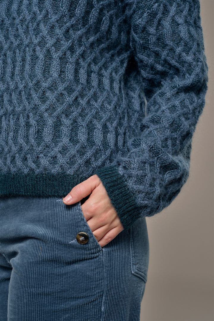Mat de Misaine Cypres Abysse Blue Jumper TURKA-545TR, cable and cuff detail