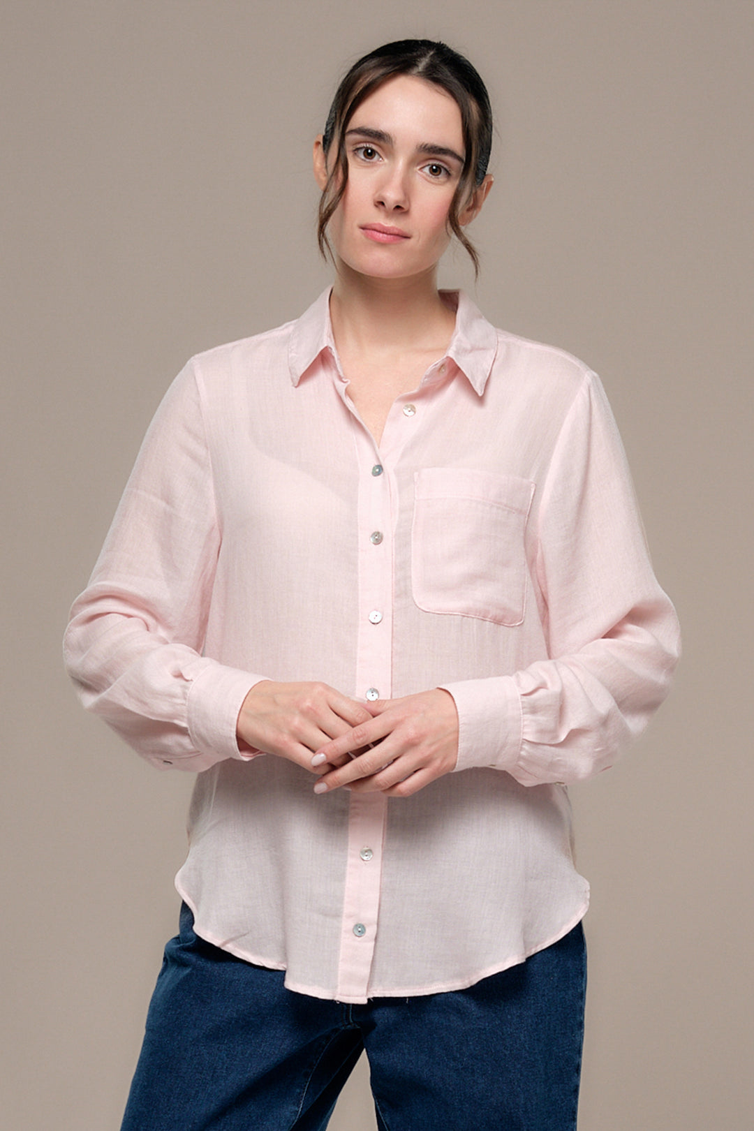 Mat de Misaine Digital Pink Blouse CUBA-25269, front view