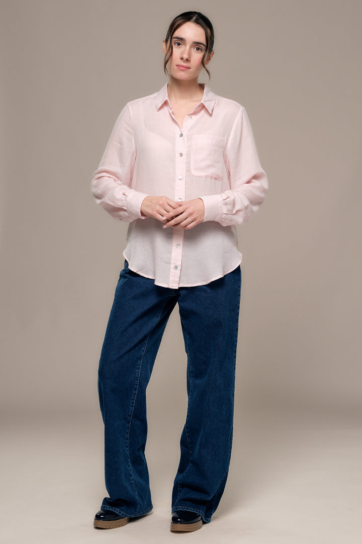 Mat de Misaine Digital Pink Blouse CUBA-25269, front full length