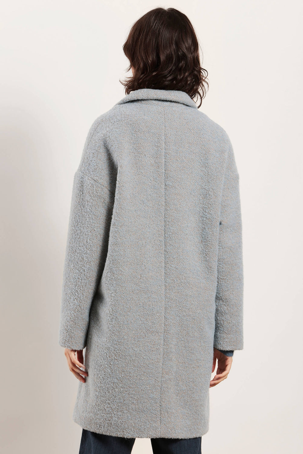 Mat De Misaine Forges Horizon Blue Two Tone Coat - Shirley Allum Boutique