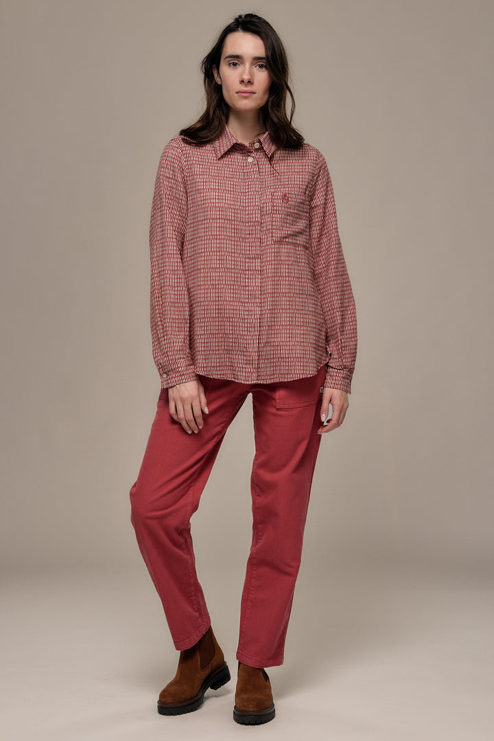 Mat de Misaine Imp Sureau Red Blouse CYCLE-20169, front full length