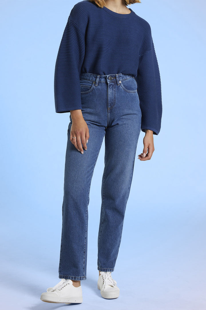 Mat De Misaine Jumper Long Sleeve Indigo Navy Tahiti-503 U26 - Shirley Allum Boutique