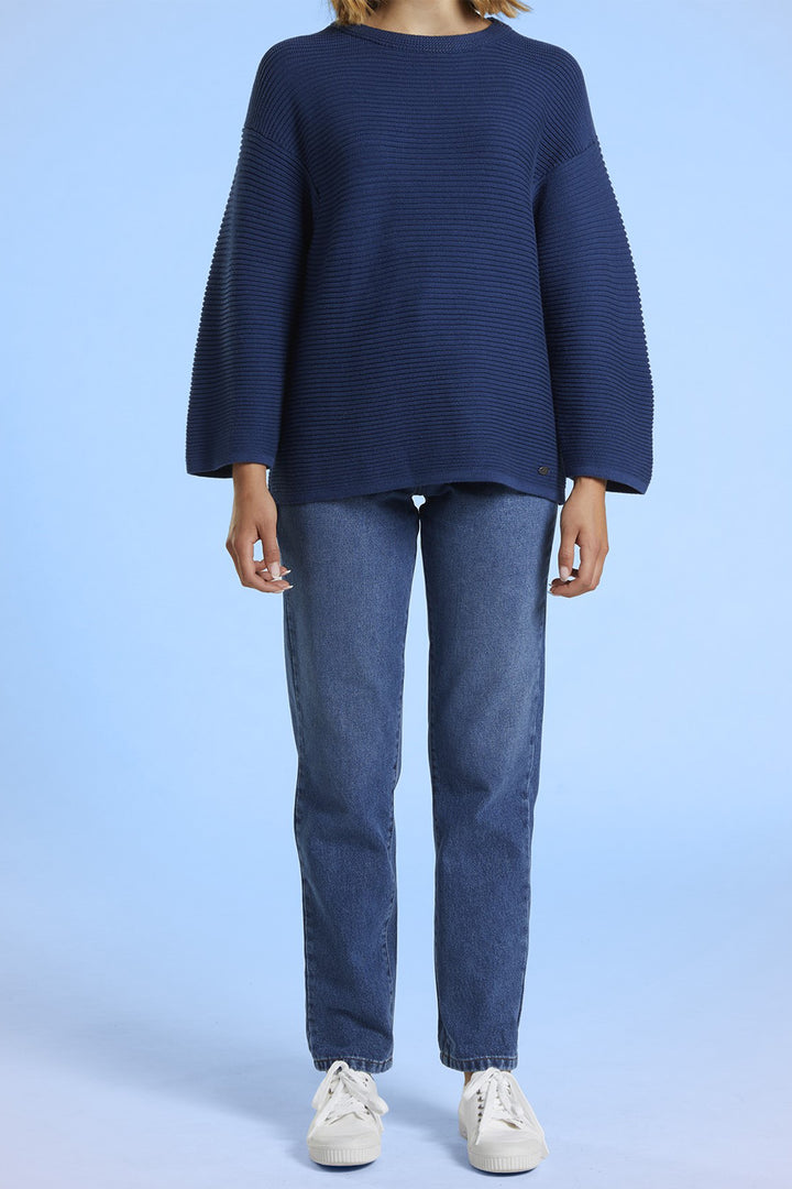 Mat De Misaine Jumper Long Sleeve Indigo Navy Tahiti-503 U26 - Shirley Allum Boutique