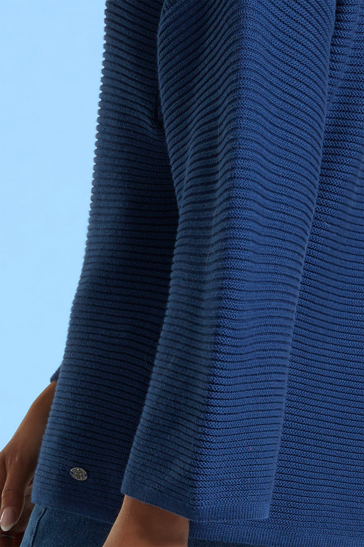 Mat De Misaine Jumper Long Sleeve Indigo Navy Tahiti-503 U26 - Shirley Allum Boutique