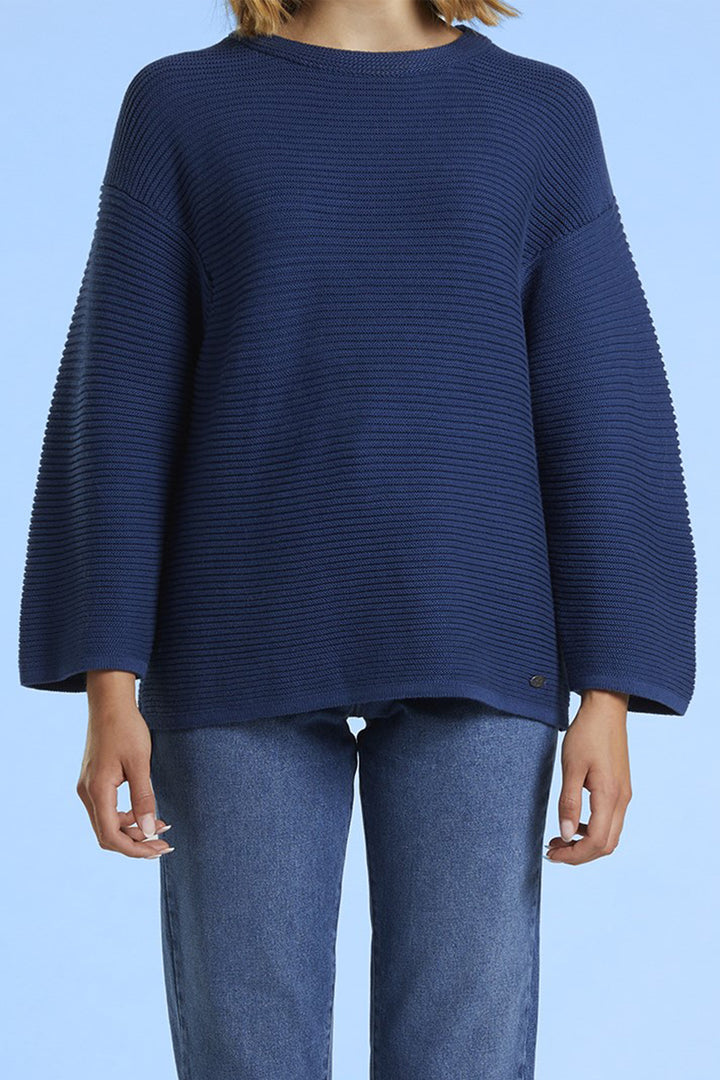 Mat De Misaine Jumper Long Sleeve Indigo Navy Tahiti-503 U26 - Shirley Allum Boutique