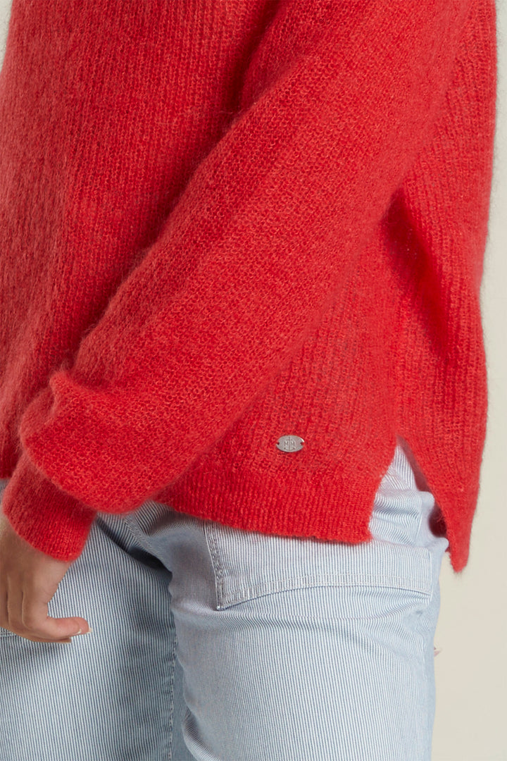 Mat De Misaine Jumper Long Sleeve Tulipe Red Torini-546 U38 - Shirley Allum Boutique