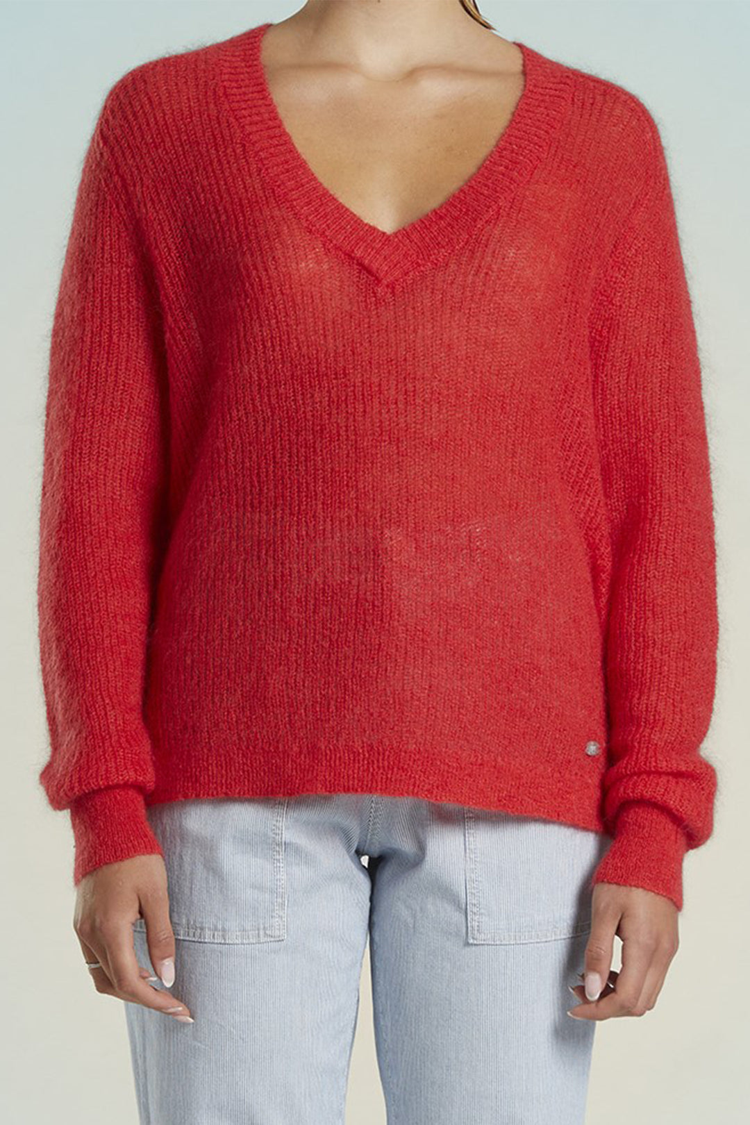 Mat De Misaine Jumper Long Sleeve Tulipe Red Torini-546 U38 - Shirley Allum Boutique