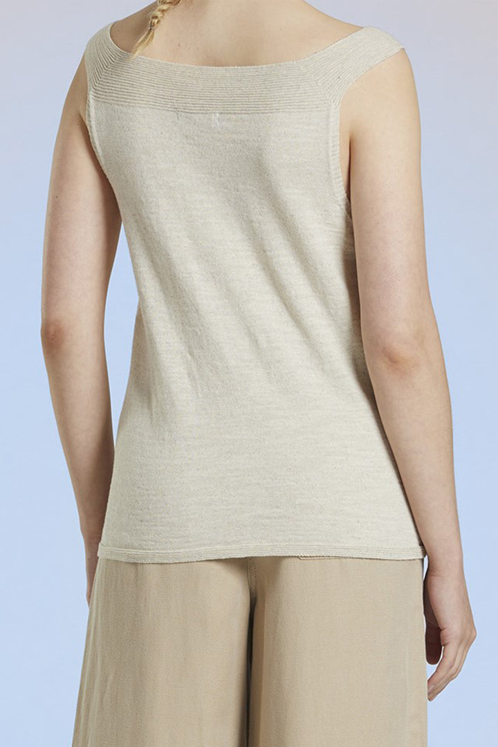 Mat De Misaine Jumper Sleeveless Ecume Beige Chine Toba Deb-540 CH111