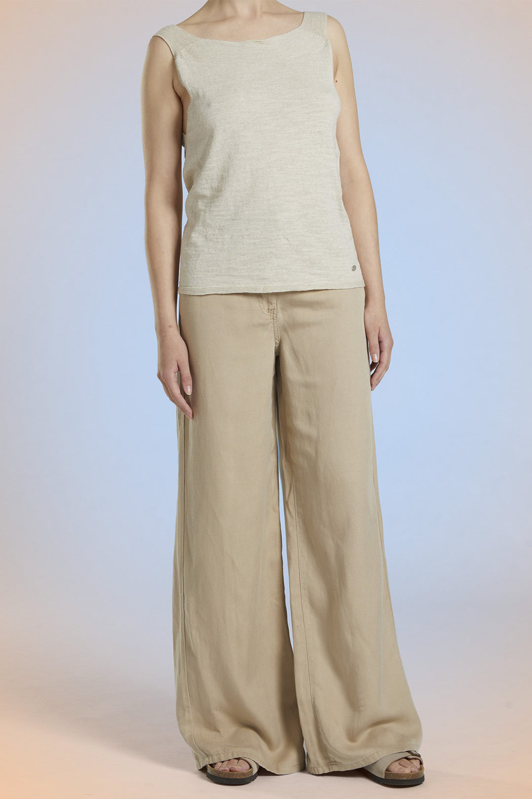 Mat De Misaine Jumper Sleeveless Ecume Beige Chine Toba Deb-540 CH111