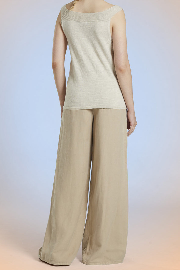 Mat De Misaine Jumper Sleeveless Ecume Beige Chine Toba Deb-540 CH111