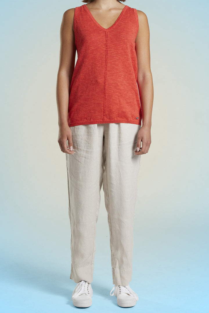 Mat De Misaine Jumper Sleeveless Tuilpe Red Tao Deb-564 - Shirley Allum Boutique