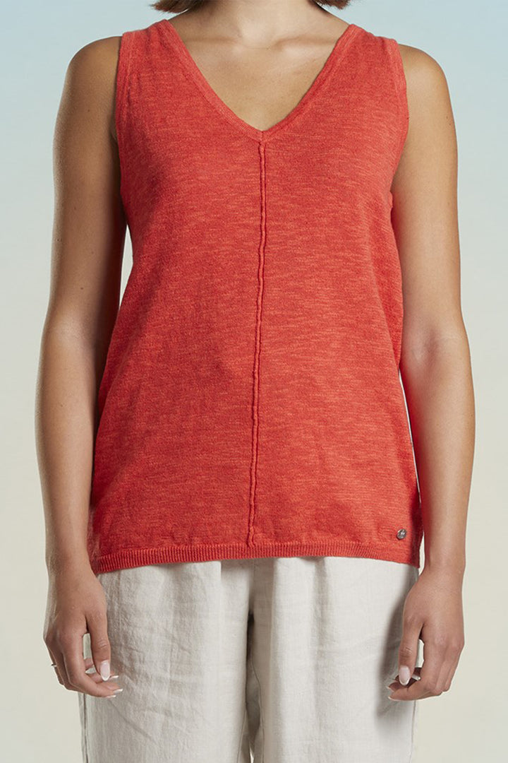 Mat De Misaine Jumper Sleeveless Tuilpe Red Tao Deb-564 - Shirley Allum Boutique