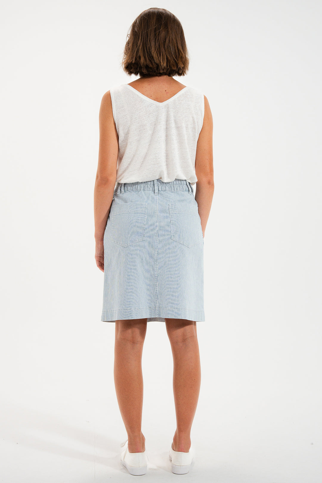 Mat De Misaine Jupon 11785 Raye Navy Stripe Skirt